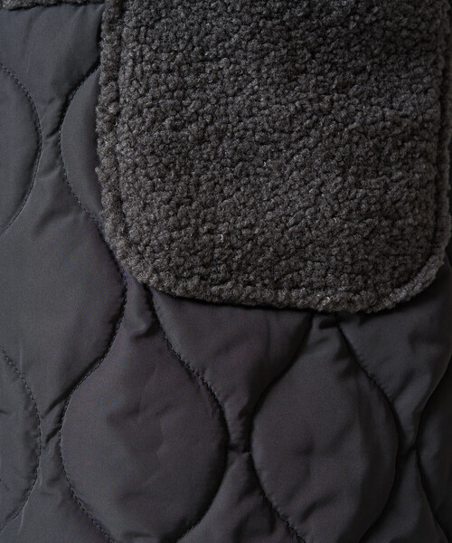 セール】限定展開 ボア×キルティング 切り替え ロングコート（その他