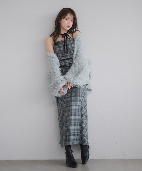 ワンピース ANDWANG Ruffle frill cami one-piece ANDWANG Ruffle frill cami one-piece