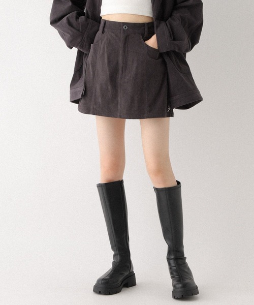 ⭐d.i.a. コーデュロイラビットファー付きミニスカート⭐サイズS⭐ ⭐d.i.a. コーデュロイラビットファー付きミニスカート⭐サイズS