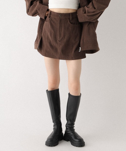 Heather(ヘザー)の「コーデュロイタイトミニスカート 598360(スカート・レディース・ブラウン/ダークグレー・S/M)」の10枚目の写真