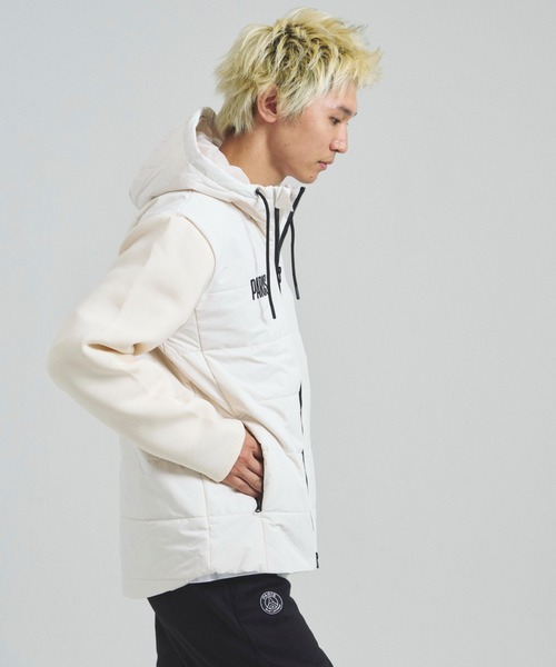 PARIS SAINT-GERMAIN(パリサンジェルマン)の「PSG_EMB LOGO-ハイブリットJKT(その他アウター・メンズ・アイボリー/ブラック・M/L/XL)」の9枚目の写真