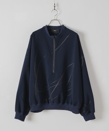 DOOPZ | Half Zip Paint Sweat - ハーフジップペイントスウェット(スウェット)