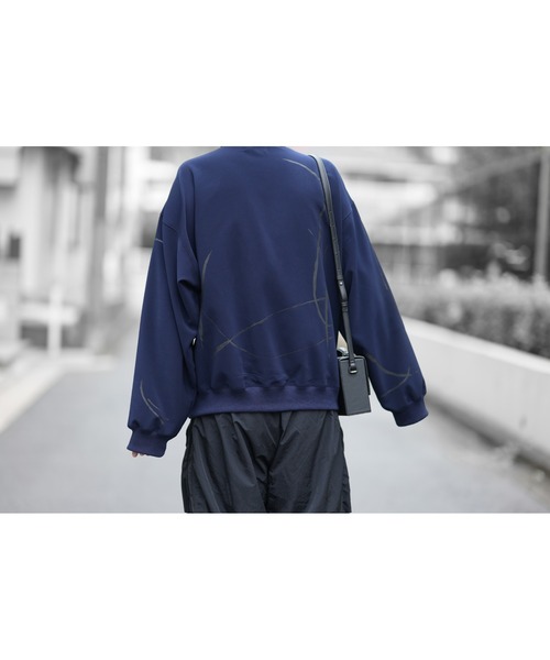 DOOPZ(ドープス)の「Half Zip Paint Sweat - ハーフジップペイントスウェット(スウェット・メンズ・ネイビー/ブラック・LARGE/MEDIUM/SMALL)」の19枚目の写真