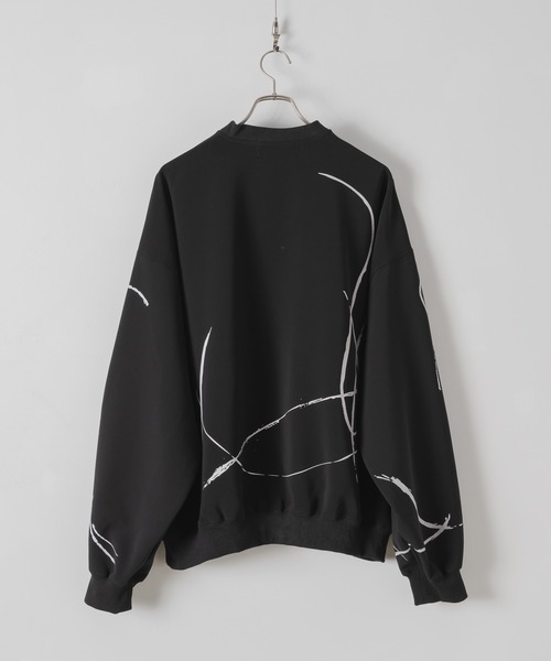 Half Zip Paint Sweat - ハーフジップペイントスウェット（スウェット