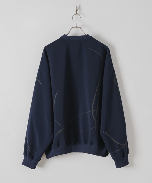 DOOPZ(ドープス)の「Half Zip Paint Sweat - ハーフジップペイントスウェット(スウェット・メンズ・ネイビー/ブラック・LARGE/MEDIUM/SMALL)」の9枚目の写真
