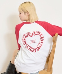 LOVETOXIC | ハートラグランルーズ長袖Tシャツ(Tシャツ/カットソー)