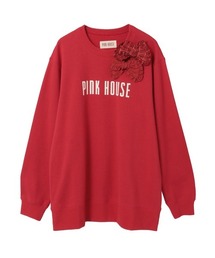 【美品】ピンクハウス　トップス　赤 PINK HOUSE｜ピンクハウスのトップス（レッド/赤色系）通販