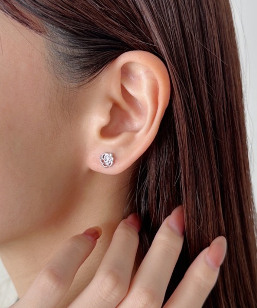 sowang(ソワン)の「リボン/ローズモチーフ6ペアセットピアス(ピアス(両耳用)・レディース・シルバー/ゴールド・FREE)」の6枚目の写真