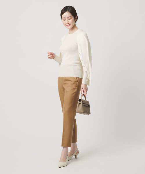 シルク リブ クルーネック ニット（ニット/セーター）｜UNITED ARROWS