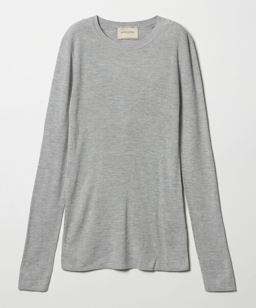 シルク リブ クルーネック ニット（ニット/セーター）｜UNITED ARROWS