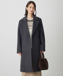 Pureラムウール ダブル ロングコート