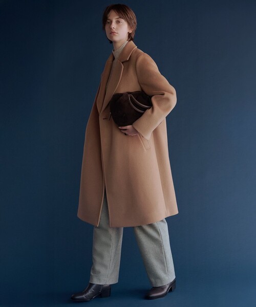 J.PRESS Ladies(J.プレス レディス)の「Pureラムウール ダブル ロングコート(その他アウター・レディース・グレー系/黄土色系/ブラック系・S/XS)」の16枚目の写真