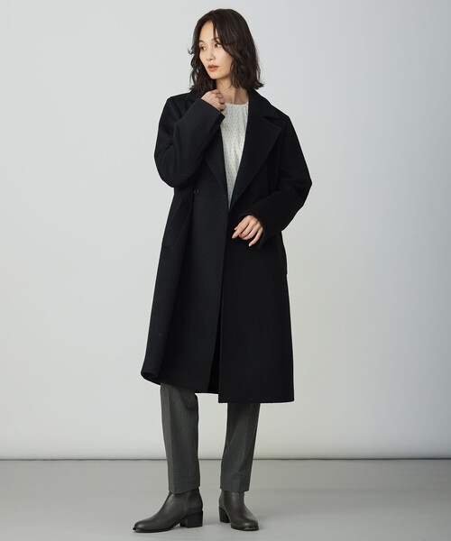 J.PRESS Ladies(J.プレス レディス)の「Pureラムウール ダブル ロングコート(その他アウター・レディース・グレー系/黄土色系/ブラック系・S/XS)」の17枚目の写真
