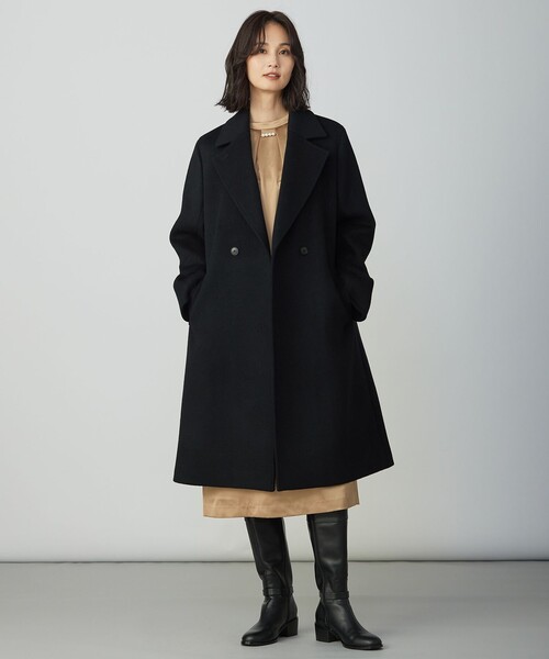 J.PRESS Ladies(J.プレス レディス)の「Pureラムウール ダブル ロングコート(その他アウター・レディース・グレー系/黄土色系/ブラック系・S/XS)」の18枚目の写真
