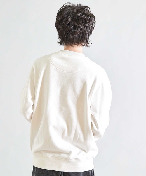 Goodwear(グッドウェア)の「【Good wear×BARRY McGEE×UNION STATION】ピグメント加工 別注クルーネックスウェット(スウェット・メンズ・チャコールグレー/ブルー/オフホワイト・L/M)」の7枚目の写真