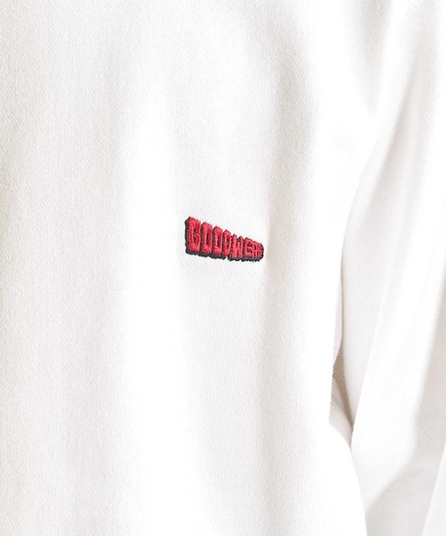 Goodwear(グッドウェア)の「【Good wear×BARRY McGEE×UNION STATION】ピグメント加工 別注クルーネックスウェット(スウェット・メンズ・チャコールグレー/ブルー/オフホワイト・L/M)」の8枚目の写真