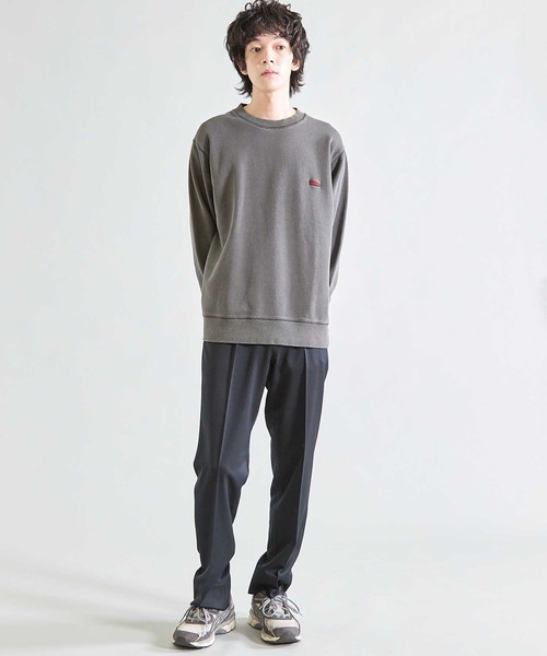 Goodwear(グッドウェア)の「【Good wear×BARRY McGEE×UNION STATION】ピグメント加工 別注クルーネックスウェット(スウェット・メンズ・チャコールグレー/ブルー/オフホワイト・L/M)」の4枚目の写真