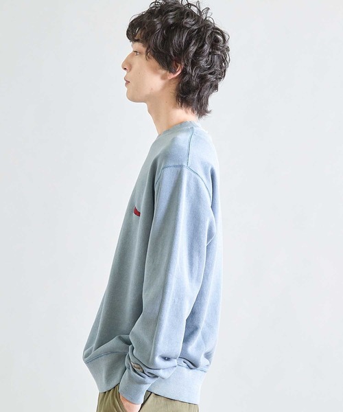 Goodwear(グッドウェア)の「【Good wear×BARRY McGEE×UNION STATION】ピグメント加工 別注クルーネックスウェット(スウェット・メンズ・チャコールグレー/ブルー/オフホワイト・L/M)」の12枚目の写真