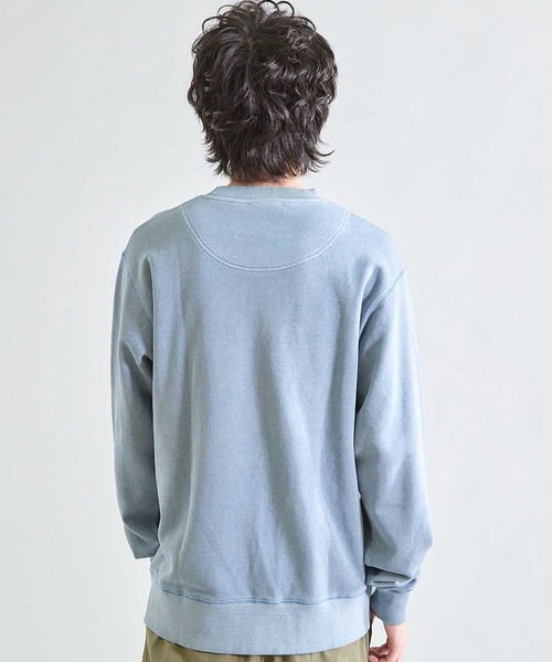 Goodwear(グッドウェア)の「【Good wear×BARRY McGEE×UNION STATION】ピグメント加工 別注クルーネックスウェット(スウェット・メンズ・チャコールグレー/ブルー/オフホワイト・L/M)」の13枚目の写真