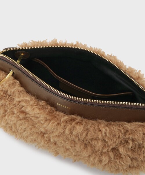 UNTITLED（アンタイトル）の「【ORSETTO】 MORBIDO クラッチバッグバッグ（クラッチバッグ・レディース・ブラック/ダークブラウン・00）」の6枚目の写真