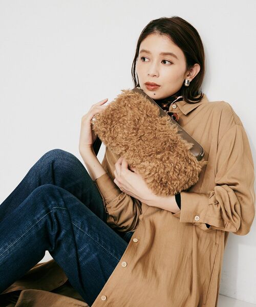 UNTITLED（アンタイトル）の「【ORSETTO】 MORBIDO クラッチバッグバッグ（クラッチバッグ・レディース・ブラック/ダークブラウン・00）」の11枚目の写真