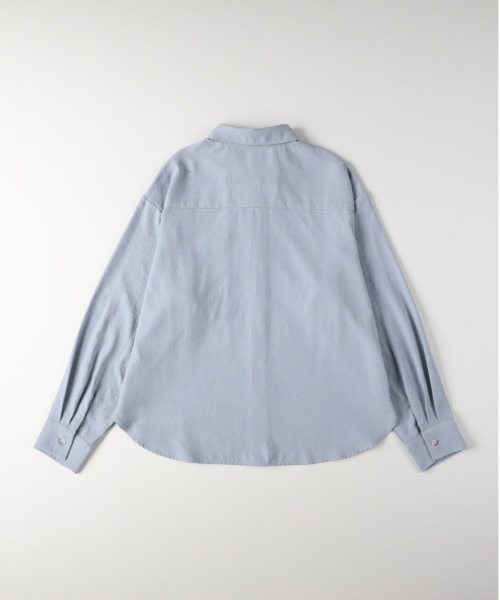 Right-on（ライトオン）の「【HONEYSUCKLE ROSE】スエードライクシャツ（シャツ/ブラウス・レディース・ブルー/ライトブラウン/ライトベージュ・L/M）」の7枚目の写真