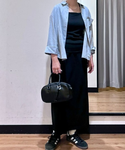 Right-on（ライトオン）の「【HONEYSUCKLE ROSE】スエードライクシャツ（シャツ/ブラウス・レディース・ブルー/ライトブラウン/ライトベージュ・L/M）」の8枚目の写真