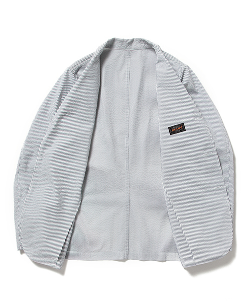 BEAMS PLUS（ビームスプラス）の「BEAMS PLUS / シアサッカー 3B ジャケット（テーラードジャケット・メンズ・その他1/ネイビー・SMALL/MEDIUM/LARGE/X-LARGE/X-SMALL）」の5枚目の写真