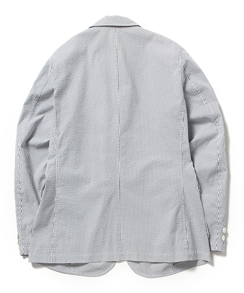 BEAMS PLUS（ビームスプラス）の「BEAMS PLUS / シアサッカー 3B ジャケット（テーラードジャケット・メンズ・その他1/ネイビー・SMALL/MEDIUM/LARGE/X-LARGE/X-SMALL）」の7枚目の写真