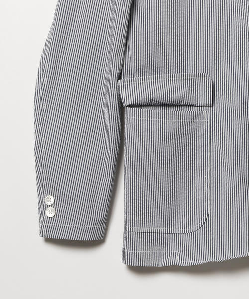 BEAMS PLUS（ビームスプラス）の「BEAMS PLUS / シアサッカー 3B ジャケット（テーラードジャケット・メンズ・その他1/ネイビー・SMALL/MEDIUM/LARGE/X-LARGE/X-SMALL）」の12枚目の写真