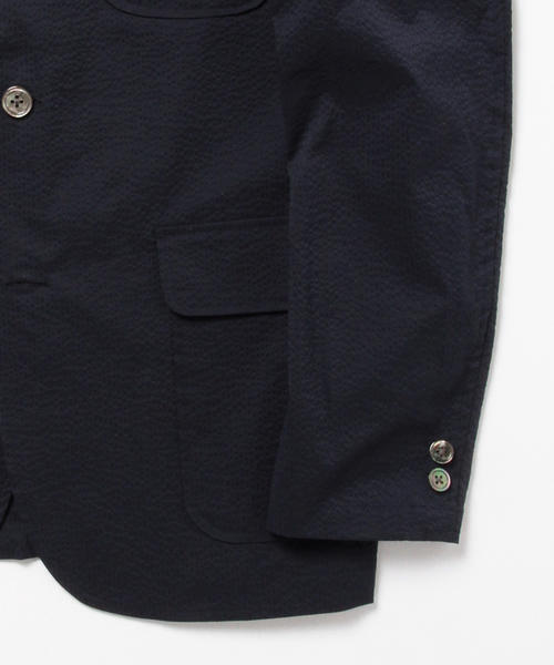 BEAMS PLUS（ビームスプラス）の「BEAMS PLUS / シアサッカー 3B ジャケット（テーラードジャケット・メンズ・その他1/ネイビー・SMALL/MEDIUM/LARGE/X-LARGE/X-SMALL）」の9枚目の写真