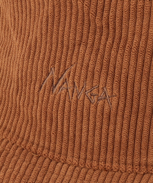 NANGA(ナンガ)の「NANGA/ナンガ CORDUROY BUCKET HAT(ハット・メンズ・ナチュラル/ブラック/ブラウン・ONE SIZE)」の7枚目の写真