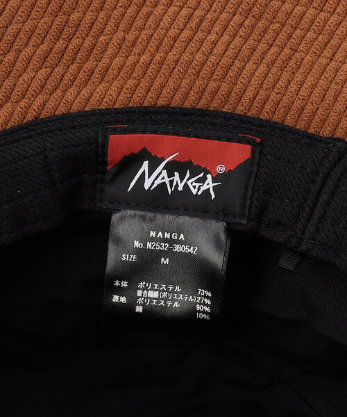 NANGA(ナンガ)の「NANGA/ナンガ CORDUROY BUCKET HAT(ハット・メンズ・ナチュラル/ブラック/ブラウン・ONE SIZE)」の9枚目の写真