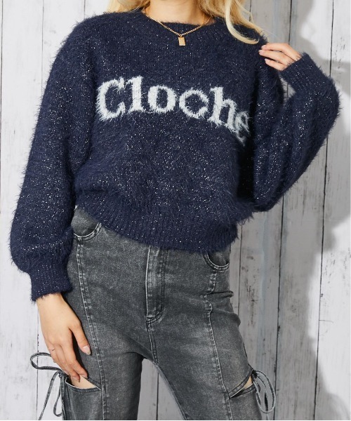GORGE(ゴージ)の「《ラメ×ふわもこ映え☆》レディース ロゴ フェザーニット セーター 冬コーデ(ニット/セーター・レディース・ボルドー/ネイビー/グレー/ベージュ・F)」の18枚目の写真