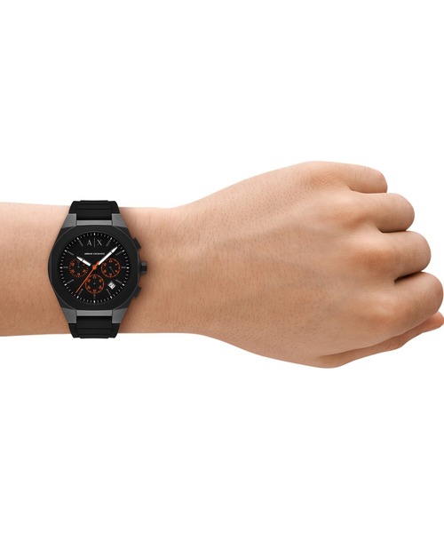 ARMANI EXCHANGE(アルマーニエクスチェンジ)の「アルマーニ・エクスチェンジ 腕時計 メンズ アナログ シリコン AX4198(アナログ腕時計・メンズ・ブラック・FREE)」の2枚目の写真