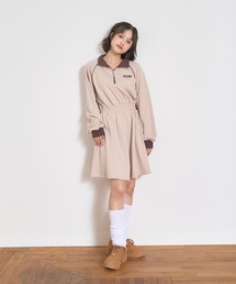 LOVETOXIC（ラブトキシック）の「長袖トラックワンピース（ワンピース）」