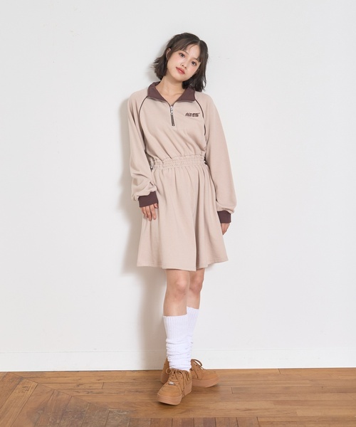 セール】長袖トラックワンピース（ワンピース）｜LOVETOXIC