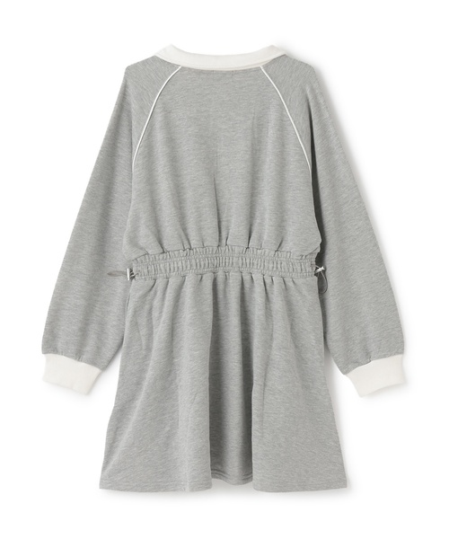 LOVETOXIC（ラブトキシック）の「長袖トラックワンピース（ワンピース・キッズ・ブラック/トップグレー/ベージュ・L:160cm/S:140cm/130cm/M:150cm）」の4枚目の写真
