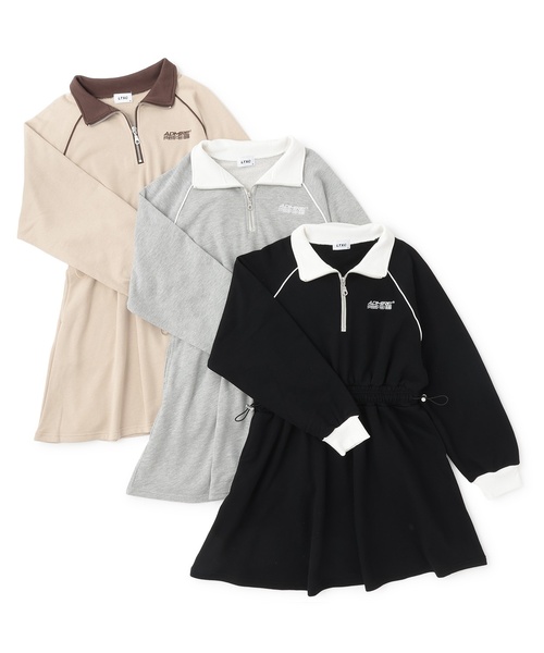 セール】長袖トラックワンピース（ワンピース）｜LOVETOXIC