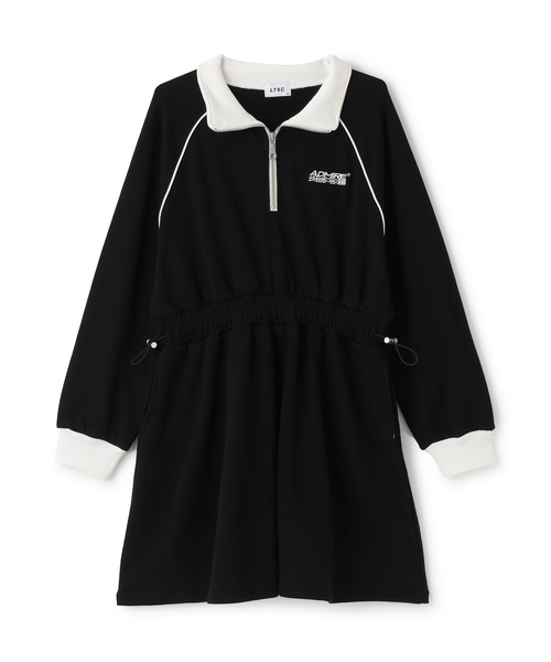 LOVETOXIC（ラブトキシック）の「長袖トラックワンピース（ワンピース・キッズ・ブラック/トップグレー/ベージュ・L:160cm/S:140cm/130cm/M:150cm）」の13枚目の写真