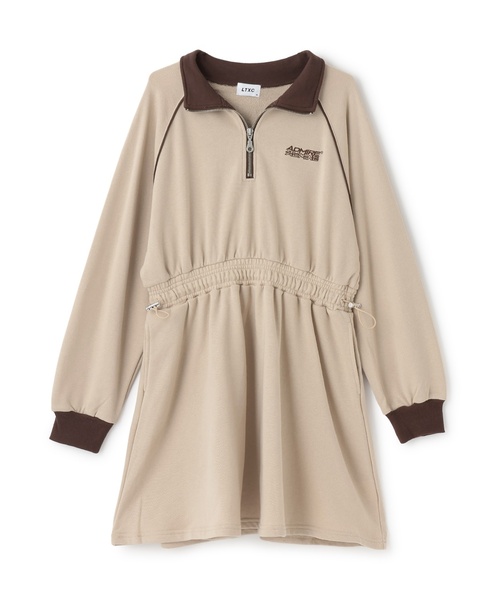 LOVETOXIC（ラブトキシック）の「長袖トラックワンピース（ワンピース・キッズ・ブラック/トップグレー/ベージュ・L:160cm/S:140cm/130cm/M:150cm）」の19枚目の写真