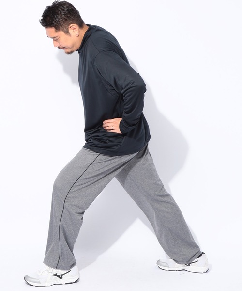 MIZUNO(ミズノ )の「MIZUNO (ミズノ) 裏起毛 ウォーム ハイネック 長袖 Tシャツ(Tシャツ/カットソー・メンズ・ブラック/グレー・3L/4L/5L)」の9枚目の写真