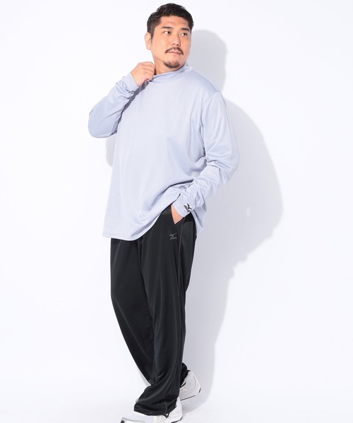 MIZUNO(ミズノ )の「MIZUNO (ミズノ) 裏起毛 ウォーム ハイネック 長袖 Tシャツ(Tシャツ/カットソー・メンズ・ブラック/グレー・3L/4L/5L)」の12枚目の写真