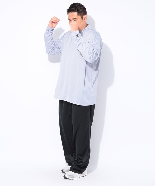 MIZUNO(ミズノ )の「MIZUNO (ミズノ) 裏起毛 ウォーム ハイネック 長袖 Tシャツ(Tシャツ/カットソー・メンズ・ブラック/グレー・3L/4L/5L)」の14枚目の写真