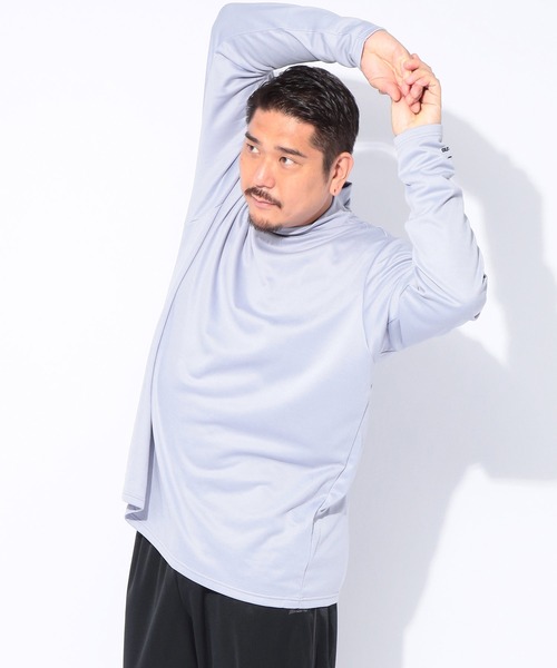 MIZUNO(ミズノ )の「MIZUNO (ミズノ) 裏起毛 ウォーム ハイネック 長袖 Tシャツ(Tシャツ/カットソー・メンズ・ブラック/グレー・3L/4L/5L)」の10枚目の写真