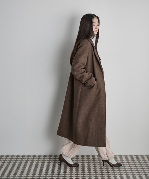 THE YOn（ザヨン）の「フロッキープリント裏起毛スウェット（スウェット・レディース・ミント/ブラウン/グレー・FREE）」の14枚目の写真