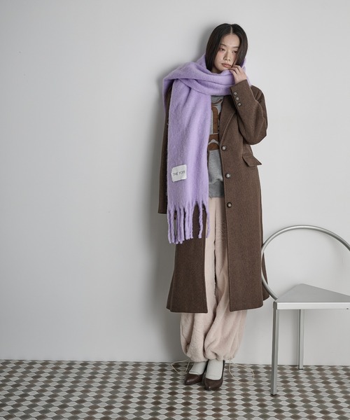 THE YOn（ザヨン）の「フロッキープリント裏起毛スウェット（スウェット・レディース・ミント/ブラウン/グレー・FREE）」の16枚目の写真