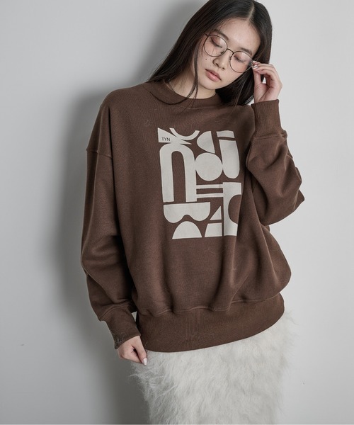 yukiemon チャッピーツリー柄スウェット　裏起毛　未使用 フロッキープリント裏起毛スウェット（スウェット）｜THE YOn（ザヨン