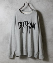 NUMBER (N)INE | GOTHAM CITY PRINTED CLASSIC CREWNECK SWEATSHIRT / ゴッサム シティ ロゴプリント クラシック クルーネック スウェットシャツ(スウェット)