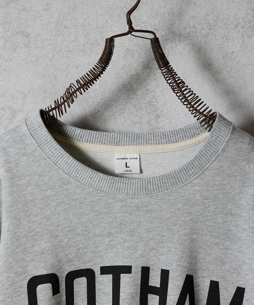 NUMBER (N)INE（ナンバーナイン）の「GOTHAM CITY PRINTED CLASSIC CREWNECK SWEATSHIRT / ゴッサム シティ ロゴプリント クラシック クルーネック スウェットシャツ（スウェット・メンズ・ブラック/トップグレー・M/L/XL）」の11枚目の写真